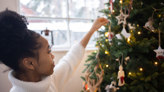 Spruce Up Your Office Life with a Flocked Christmas Tree