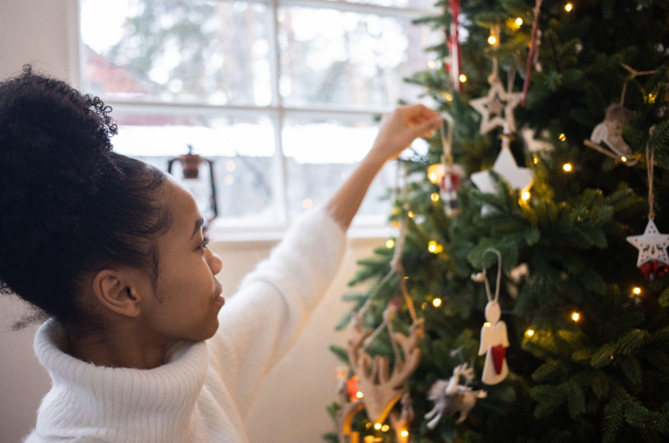 Spruce Up Your Office Life with a Flocked Christmas Tree